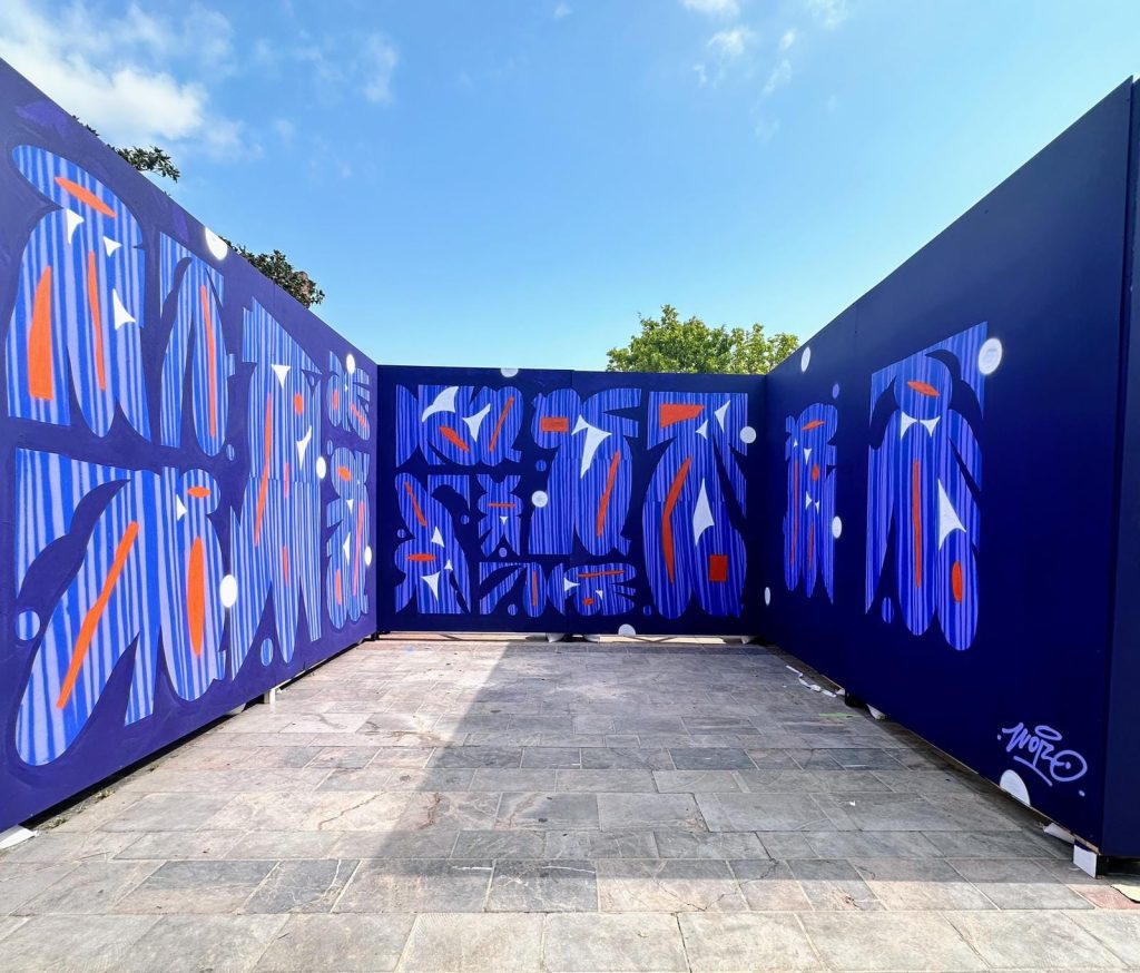 Fresque de Woizo, festival Ultra Violet 2024, Thuir – Urban Art Up