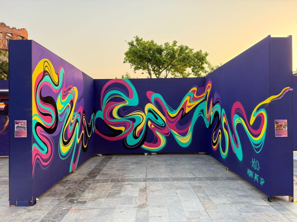 Fresque d’Amsted, festival Ultra Violet 2025, Thuir