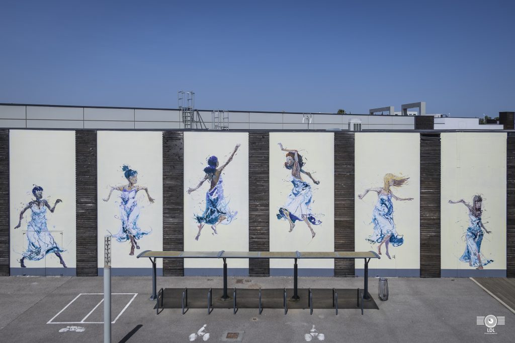 Fresque de Bust the Drip, festival Square Up 2026, Carré d’Or Perpignan