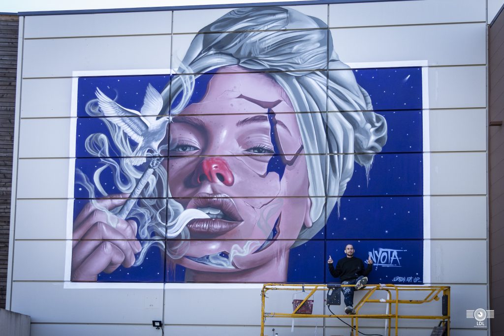 Fresque de Nyota, festival Square Up 2026, Carré d’Or Perpignan