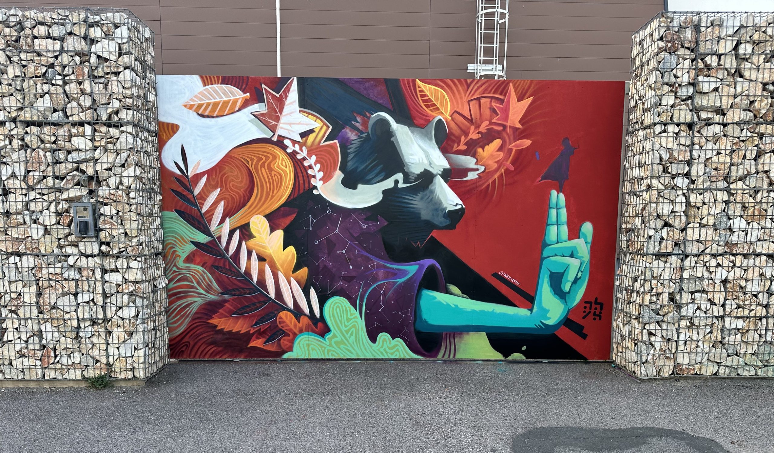 Mural created for the Square Up festival at the Carré d’Or, Perpignan