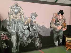 Deuz Oner — Deporte y movimiento · mural