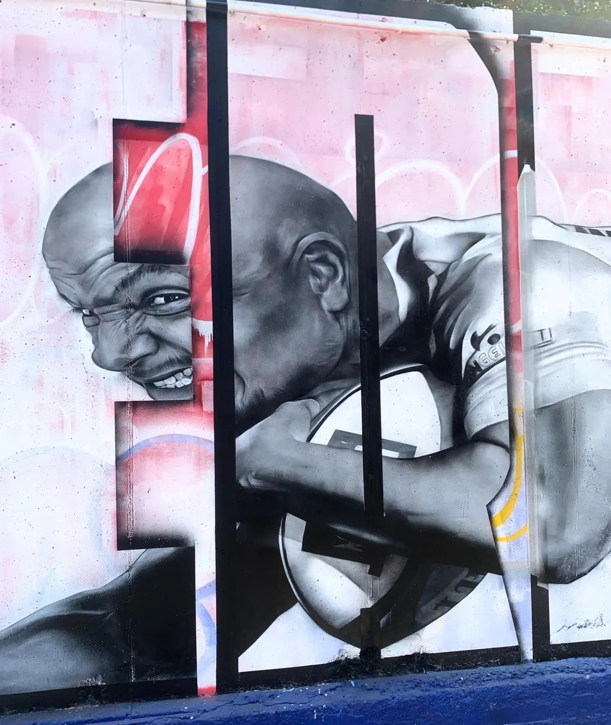 Le même détail de la fresque de Polack terminé